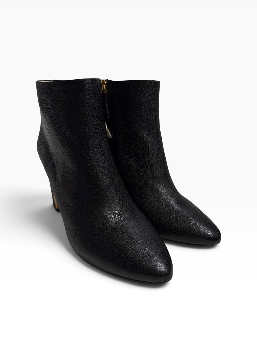 CHLOE Beckie Women's Black Pointed Toe Ankle Boots Booties Classic Leather $795
